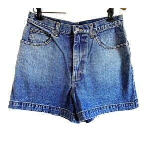 Banana Republic Jeans Blue Denim Shorts High Rise Waist Five Pockets Sz 8